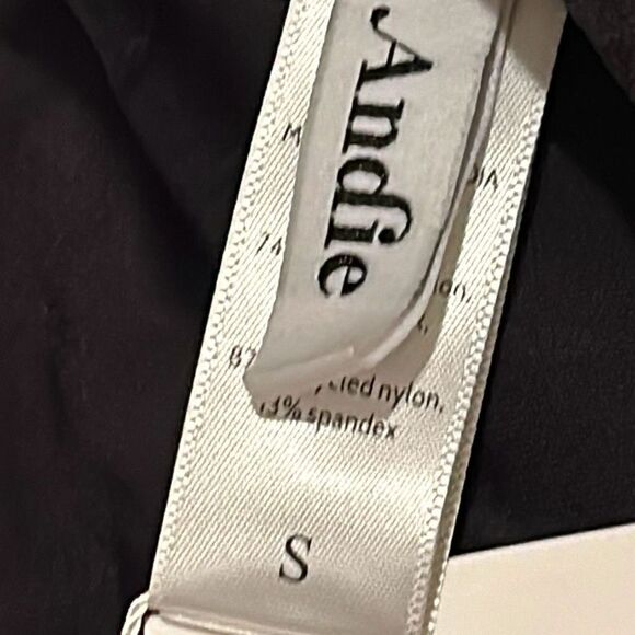 Andie Womens Small The Riviera Bikini Bottom Black Swimwear Belt w/ Buckle NWT - Picture 9 of 9